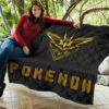 Pokemon Anime Premium Quilt Team Instinct Symbol Neon Zapdos Pokemon Go Quilt Blanket 11