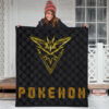 Pokemon Anime Premium Quilt Team Instinct Symbol Neon Zapdos Pokemon Go Quilt Blanket 3