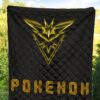 Pokemon Anime Premium Quilt Team Instinct Symbol Neon Zapdos Pokemon Go Quilt Blanket 5