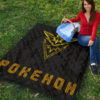 Pokemon Anime Premium Quilt Team Instinct Symbol Neon Zapdos Pokemon Go Quilt Blanket 9