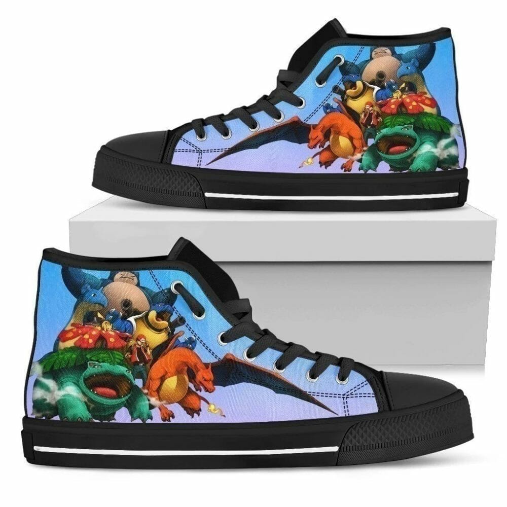 Pokemon Sneakers High Top Shoes Fan Gift Idea