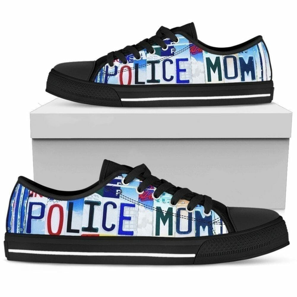 Police Mom Women Sneakers Style Gift Idea