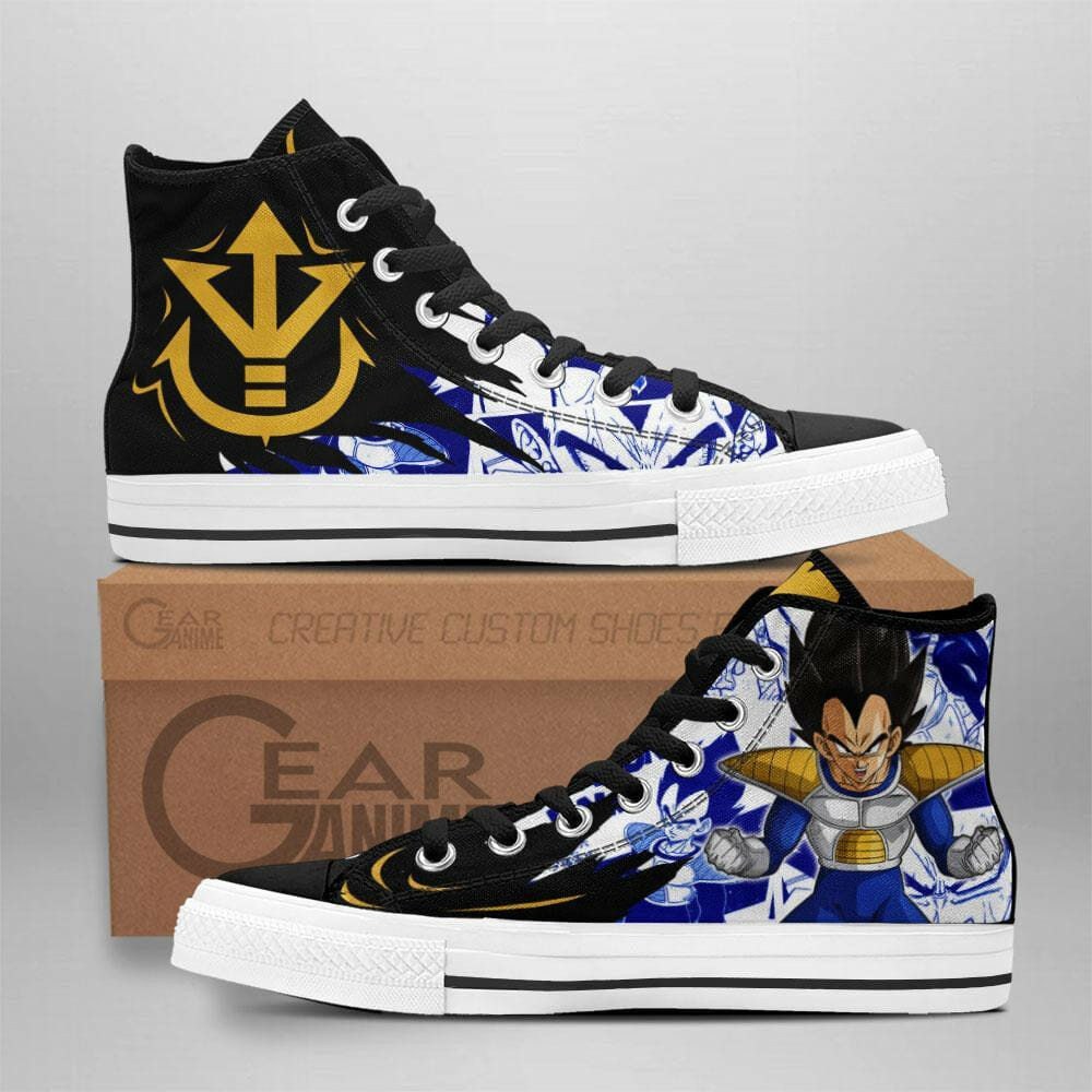 Prince Vegeta High Top Shoes Custom Manga Anime Dragon Ball Sneakers