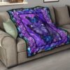 Purple Galaxy Butterfly Quilt Blanket Gift For Butterfly Lover 11