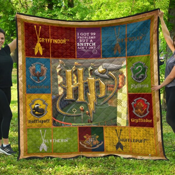 Quidditch At Hogwarts Harry Potter Premium Quilt Blanket Movie Home Decor Custom For Fans