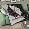 Resident Evil Game Premium Quilt - Umbrella Corp Symbol Black White Yin And Yang Quilt Blanket 17