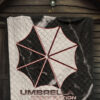 Resident Evil Game Premium Quilt - Umbrella Corp Symbol Black White Yin And Yang Quilt Blanket 7