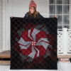 Resident Evil Game Premium Quilt - Umbrella Corp Symbol Spiral Quilt Blanket 3