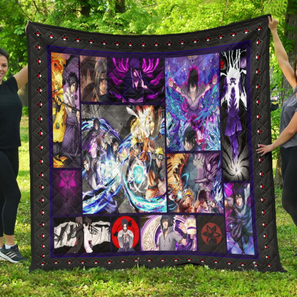 Sasuke Uchiha Naruto Premium Quilt Blanket American Football Home Decor Custom For Fans