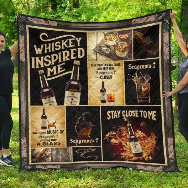 Seagram’s Seven Crown Quilt Blanket Whiskey Inspired Me