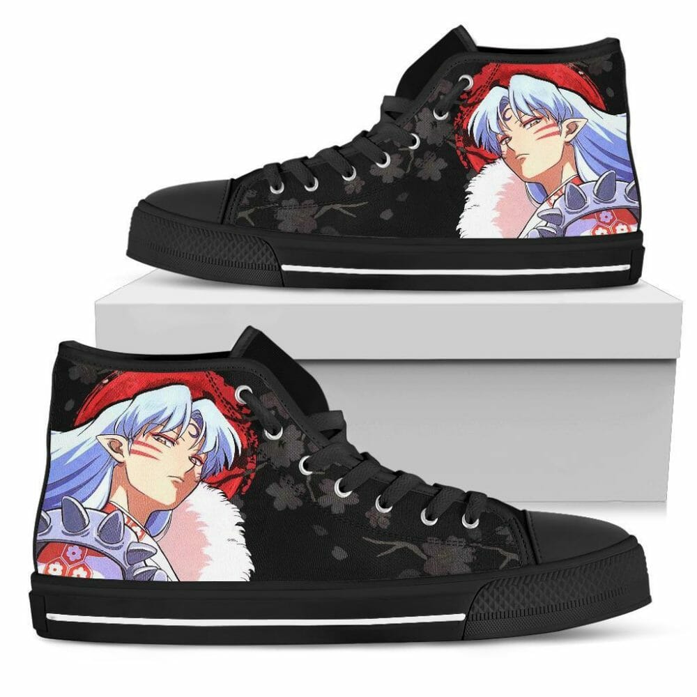 Sesshomaru Inuyasha Sneakers Anime High Top Shoes Fan Gift