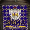 Sigma Gamma Rho Premium Quilt Blanket Sorority Home Decor Custom For Fans 7