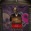 Skull Premium Quilt - Choose A Sign Skeleton Satan Wearing Suit Quilt Blanket 7