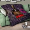 Skull Premium Quilt - Choose A Sign Skeleton Satan Wearing Suit Quilt Blanket 15