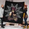 Skull Premium Quilt - Pretty Death Rose Lady Hug Skull Head Quilt Blanket 1