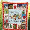 Snoopy Friends Christmas Quilt Blanket Xmas Bedding Decor Idea 5