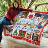 Snoopy Friends Christmas Quilt Blanket Xmas Bedding Decor Idea 11