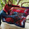 Spider Man Miles Gonzalo Morales Premium Quilt Blanket Movie Home Decor Custom For Fans 11