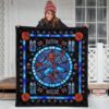 Spider-Man Stain Glass Style Quilt Blanket Bedding Decor Idea 3