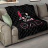 Squid Game Movie Premium Quilt - Chibi Squid Worker With Lost Player Quilt Blanket 15