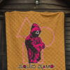 Squid Game Movie Premium Quilt Cool Triangle Squid Worker Portrait Quilt Blanket 7