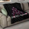 Squid Game Movie Premium Quilt - Funny Chibi Squid Workers Team Round Square Triangle Quilt Blanket 15