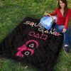 Squid Game Movie Premium Quilt - Funny Naughty Squid Workers Round Square Triangle Umbrella Quilt Blanket 9