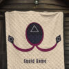 Squid Game Movie Premium Quilt Minimal Squid Worker Round Triangle Square Symbol Quilt Blanket 7