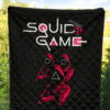 Squid Game Movie Premium Quilt Red Squid Worker Round Square Triangle Symbol Quilt Blanket 5