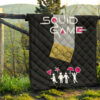 Squid Game Movie Premium Quilt Round Triangle Square Umbrella Balloon Game Card Quilt Blanket 13