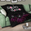 Squid Game Movie Premium Quilt Round Triangle Square Worker In The Cold Dark Quilt Blanket 17