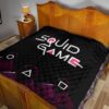 Squid Game Movie Premium Quilt Round Triangle Square Worker In The Cold Dark Quilt Blanket 19