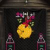 Squid Game Movie Premium Quilt - Squid Worker Swing Golden Pig Wrecking Ball Quilt Blanket 7