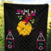 Squid Game Movie Premium Quilt - Squid Worker Swing Golden Pig Wrecking Ball Quilt Blanket 5