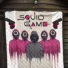 Squid Game Movie Premium Quilt Squid Worker With Black Masked Man Boss Quilt Blanket 7