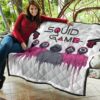 Squid Game Movie Premium Quilt Squid Worker With Black Masked Man Boss Quilt Blanket 11