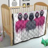 Squid Game Movie Premium Quilt Squid Worker With Black Masked Man Boss Quilt Blanket 21