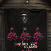 Squid Game Movie Premium Quilt - Squid Workers Black Metal Mask Boss Quilt Blanket 7