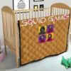 Squid Game Movie Premium Quilt - Squid Workers Round Square Triangle Face And Mask Boss Card Quilt Blanket 21