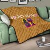 Squid Game Movie Premium Quilt - Squid Workers Round Square Triangle Face And Mask Boss Card Quilt Blanket 17