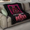 Squid Game Movie Premium Quilt - Squid Workers Squad Evil Triangle Scary Mouth Quilt Blanket 15