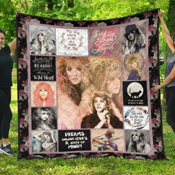 Stevie Nick Quilt Blanket Music Fan Gift Idea