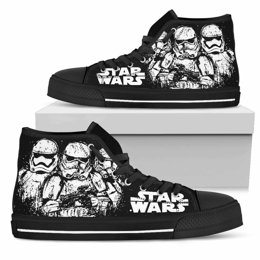 Stormtrooper Sneakers High Top Shoes Fan Gift