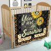 Sunflower You are my Sunshine Quilt Blanket Gift Idea 23