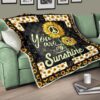 Sunflower You are my Sunshine Quilt Blanket Gift Idea 17