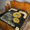 Sunflower You are my Sunshine Quilt Blanket Gift Idea 21