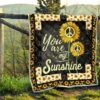 Sunflower You are my Sunshine Quilt Blanket Gift Idea 9