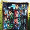 Tanjiro Kamado Demon Slayer Premium Quilt Blanket Anime Home Decor Custom For Fans 5