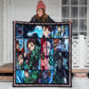 Tanjiro Kamado Demon Slayer Premium Quilt Blanket Anime Home Decor Custom For Fans 3