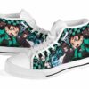 Tanjiro Water Breathing Sneakers High Top Custom Anime Demon Slayer Shoes 13